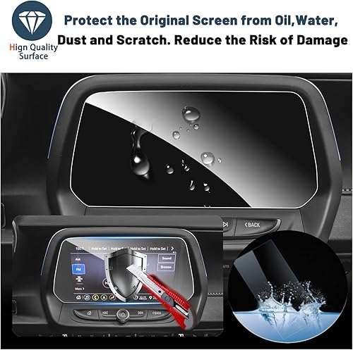Miniatura 7 de Ruiya Protector de pantalla compatible con Blazer 2024 (Premier, 2LT, 3LT, RS), para accesorios de Chevy Blazer, pantalla táctil, 9HD, vidrio