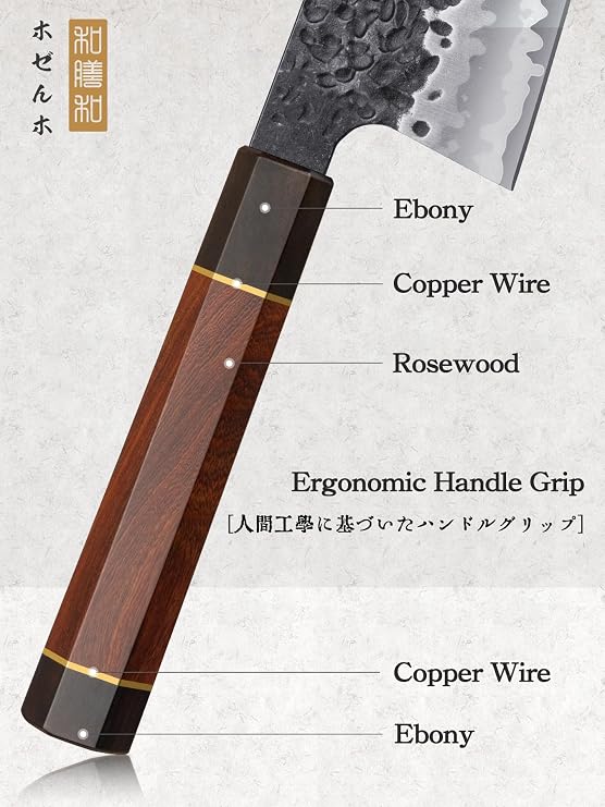 HOSHANHO 9 Inch Kiritsuke Chef Knife, Japanese Hand Forged 7 Layers VG-10 Steel Kitchen Knife & Sushi Knife Japanese Sashimi Knife 10 Inch & Paring Knife 3.75 Inch Peeling knife