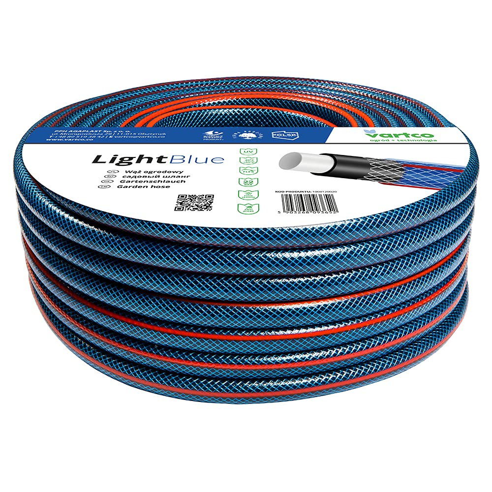 Garden Hose Pipe Reel Reinforced Outdoor Hosepipe 3 Layer 1/2 3/4 20M 30M 50M (50, 3/4)