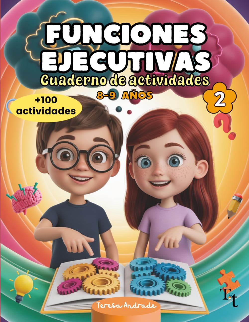 Funciones ejecutivas Cuaderno de actividades 8-9 años: Ejercicios para el cerebro de niños con TDAH: Más de 100 juegos y pasatiempos de estimulación ... de atención. A color. (Spanish Edition)