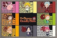 Vista 12 de Trends International The Seven Deadly Sins: Season 3 - Póster de pared de Chibi Sins, 34 pulgadas de largo x 22.4 pulgadas, versión enmarcada