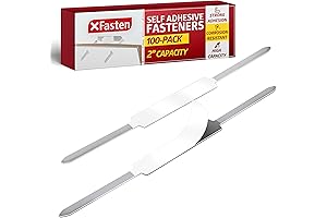 XFasten Self Adhesive Prong Fasteners 2 Inch Capacity (100-Pack)