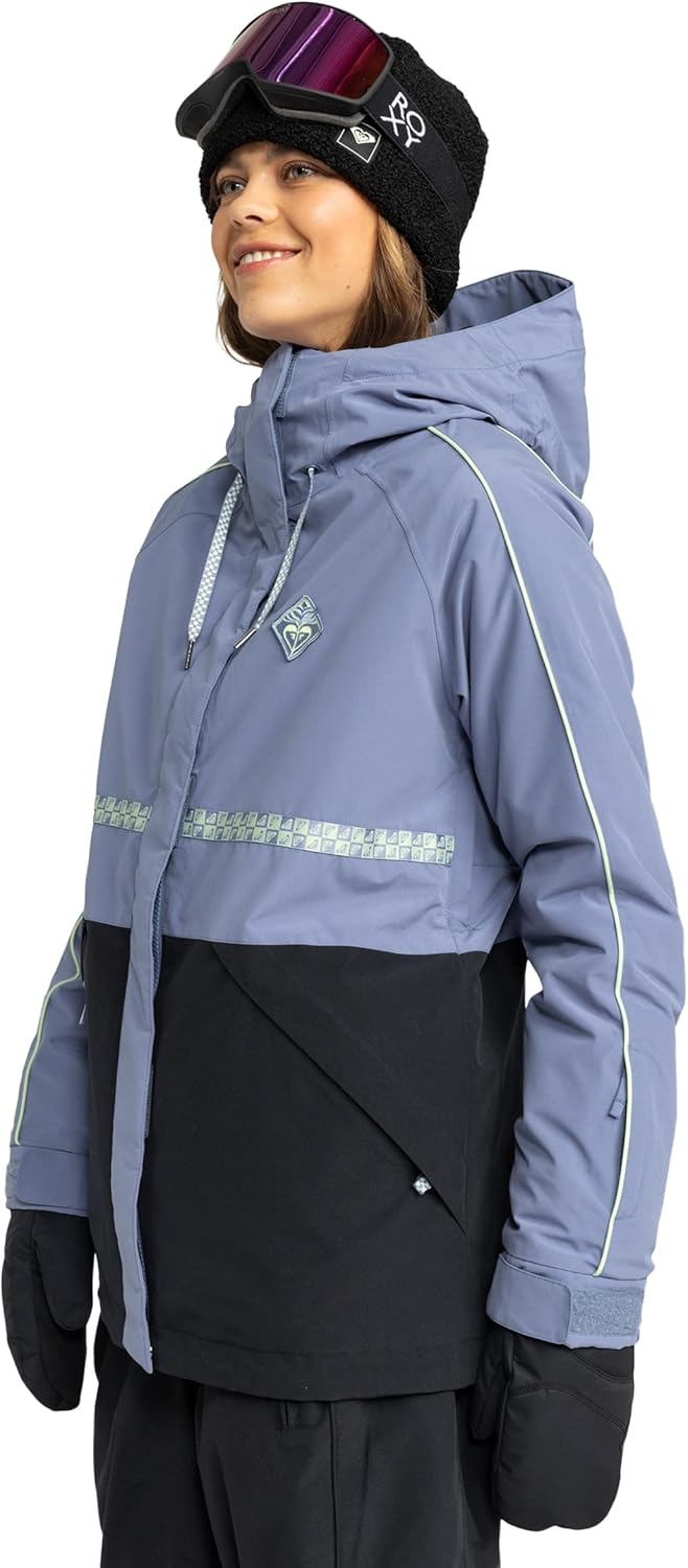Roxy Women's High Ridge Hoodie Snowboard Jacket – 10k Waterproof, Insulated Ski Jacket - Image 8