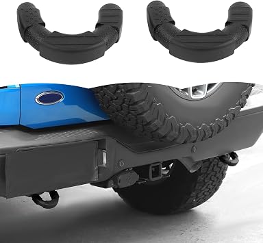 RT-TCZ Rear Tow Hook Covers Rear Bumper Tow Hook Covers Protector Cover Exterior Accessories for Ford Bronco 2021-2025 Black