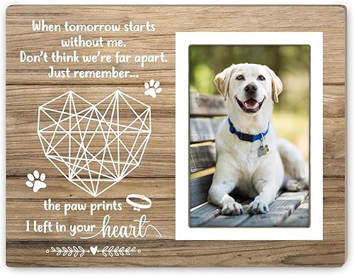 Marco de fotos conmemorativo para mascotas, marco de fotos de perro de mascota, marco de fotos conmemorativo para gatos y mascotas, marco de fotos