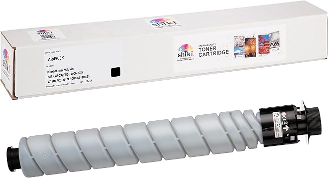 Shiki Compatible Toner Cartridge Replacement for Ricoh Lanier Savin MP C4503 C5503 C6003 C4504 C5504 C6004 841849 Black 33000 Pages
