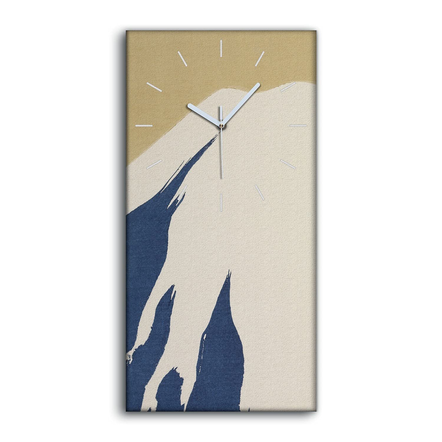 Horloge sur Toile Salon et Chambre Décoration Murale Paysage Enneigé