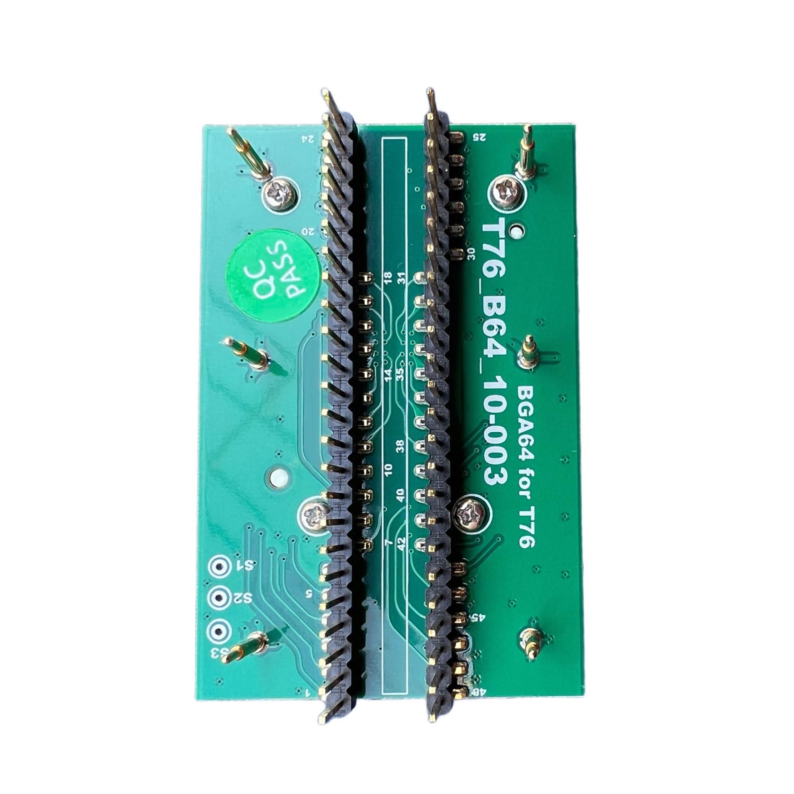 Adaptador IC BGA64 para programador T76, base de compilador, chip calculadora para electrónica, soporte de sonda con resorte