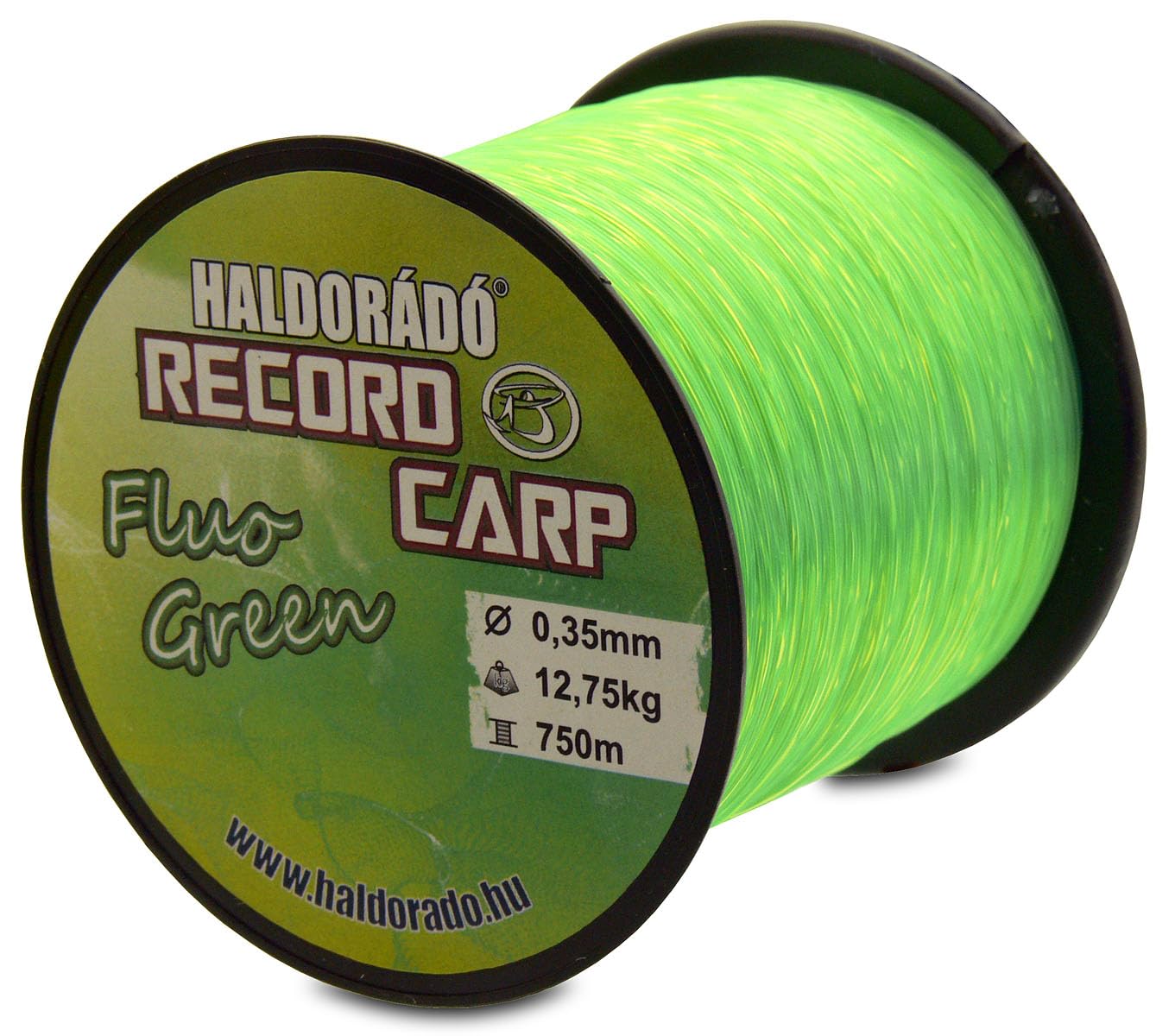 Haldorado Record Carp Fluo Green Fishing Line, Extremely Abrasion Resistant, 38 lb, 0.44mm, 700m