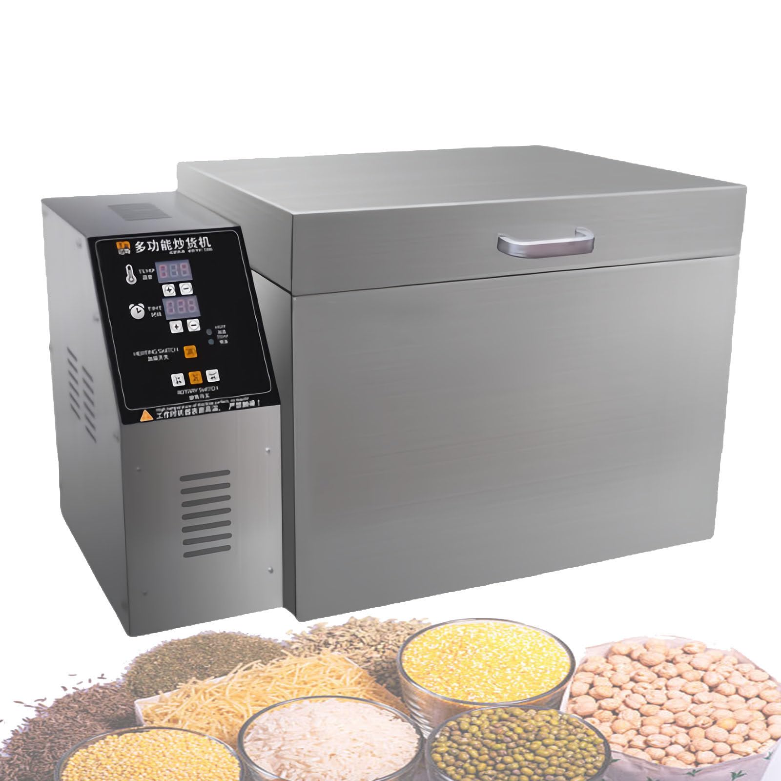 Kaffeebohnenröster, Elektrischer Nussröster, Multifunktionale Röstmaschine, Mit Heizrohr Aus Edelstahl, Einstellbare Temperatur, Gleichmäßiges Rösten.,Type10