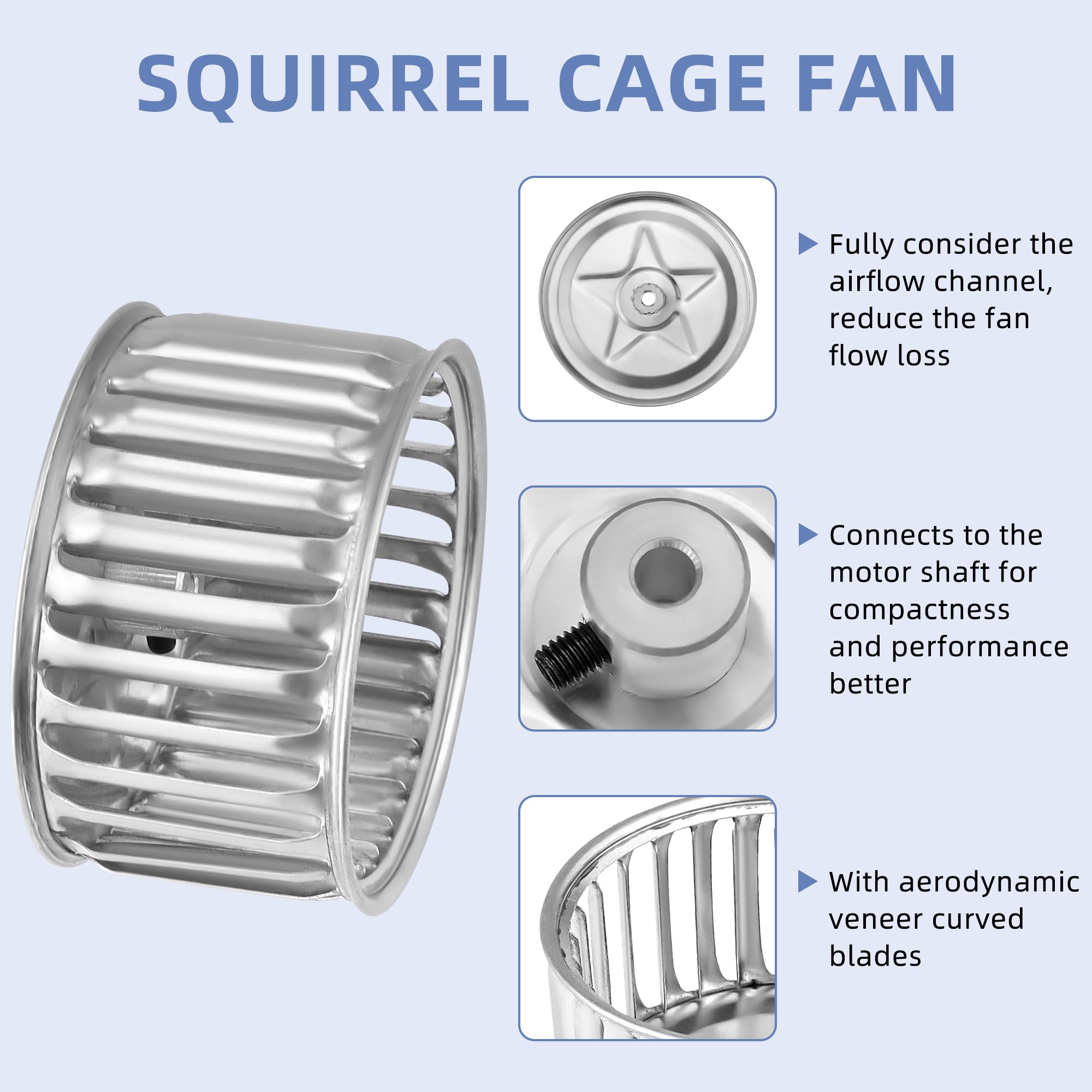 UPGRADE 82229000 Bathroom Vent Fan Motor and Wheel Fit for Nu-tone  