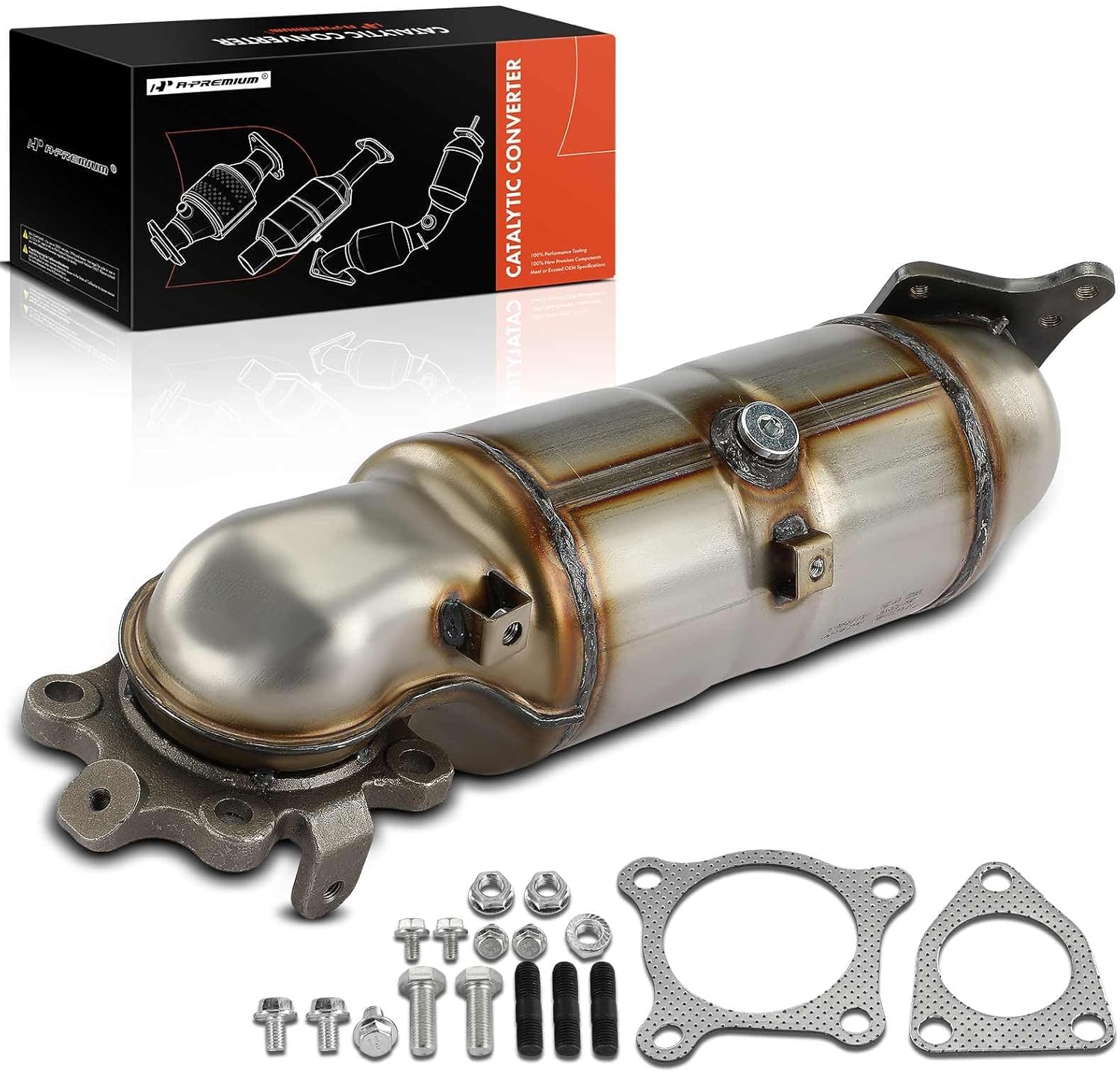 A-Premium Front Catalytic Converter Kit Direct-Fit Compatible with Honda CR-V CRV 2017-2021, Civic 2016-2021, 1.5L, EPA Compliant