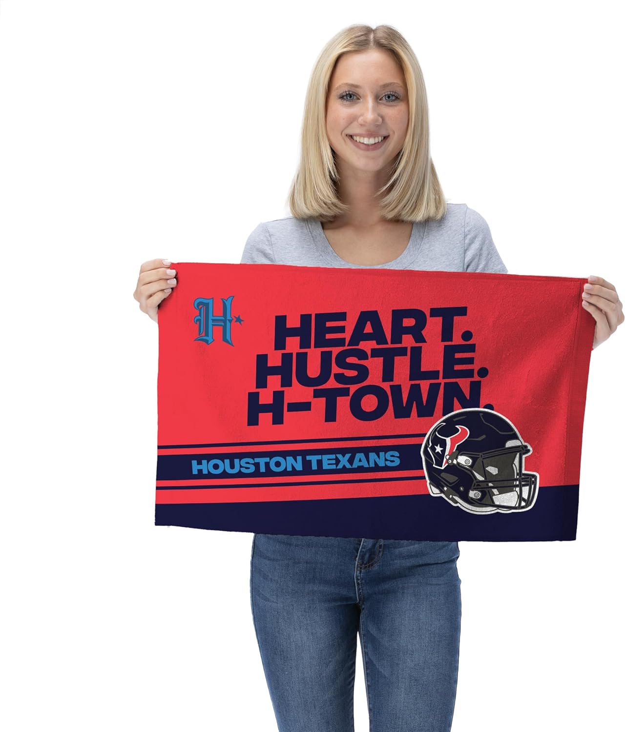 Northwest NFL Houston Texans Fan Towel 2-Pack, 16" x 25", Play Action