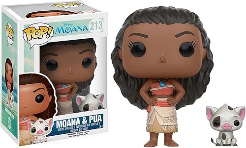 Figuras de acción de la serie POP Disney de Funko de Moana y Pua de la película Moana