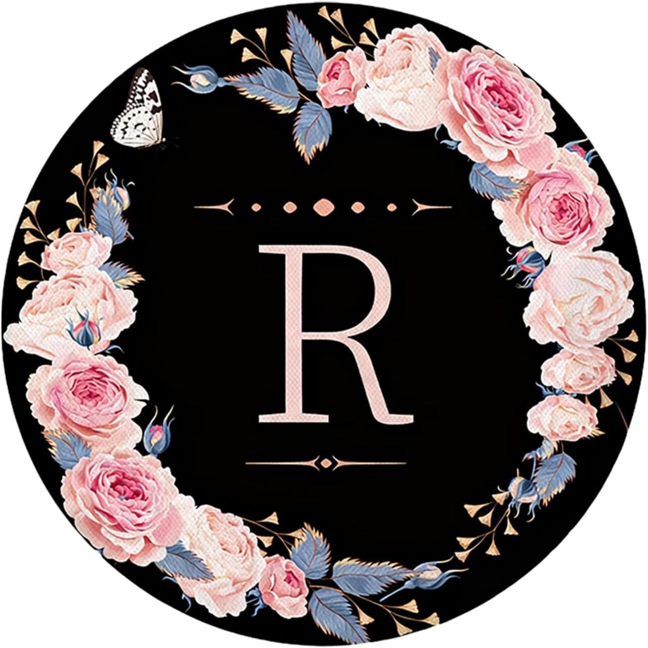 2Pcs Alphabet Coffee Coaster,Non-Slip Coaster Pads for Bar, Kitchen, Dining Room, Unique Housewarming Gifts for Home Decor（AB-R）