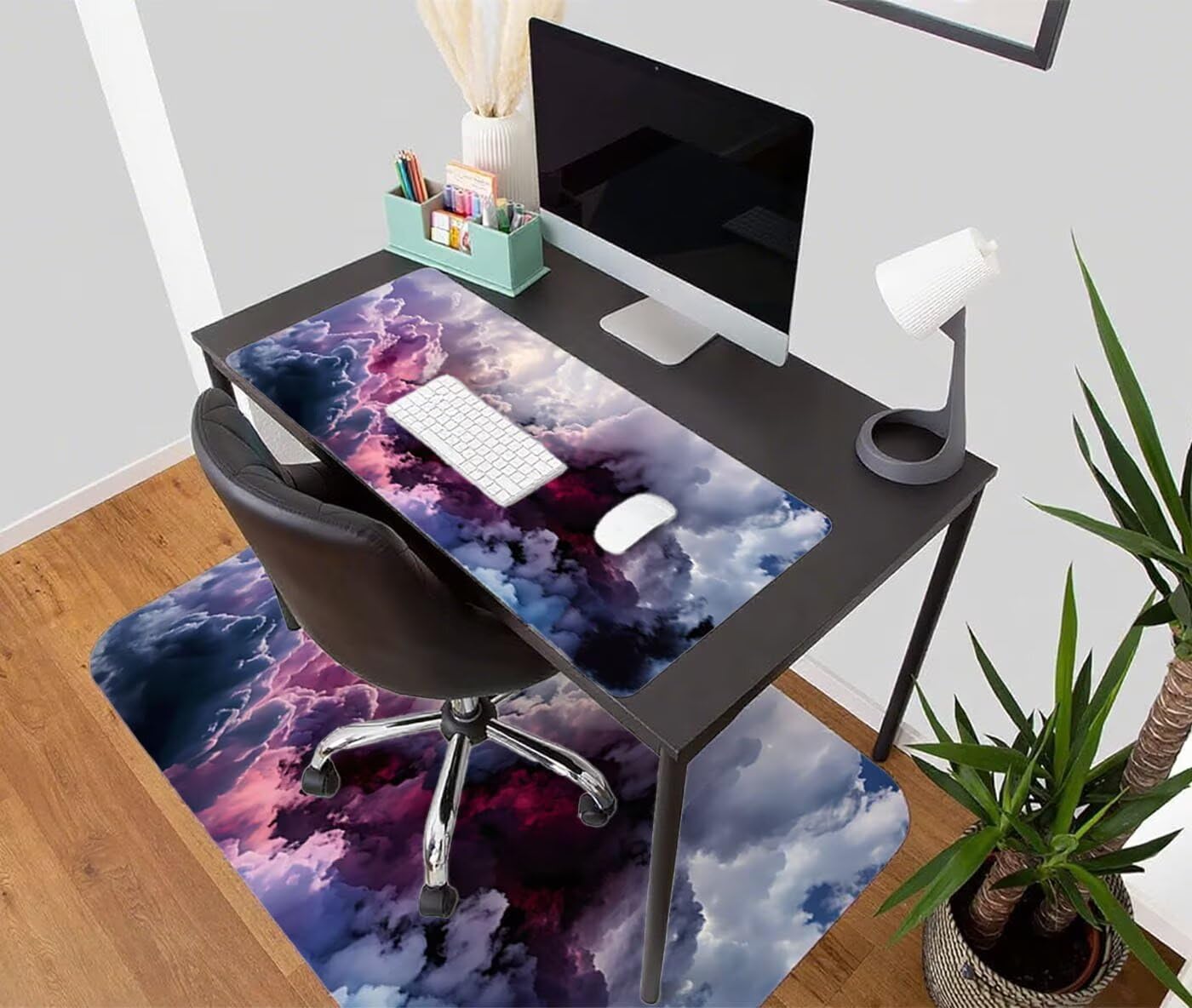 Podkładka pod mysz XXL 1200 x 600 mm duża abstrakcyjna podkładka pod mysz dla graczy pod ręką biurko szyte krawędzie wodoodporna antypoślizgowa do komputera, laptopa poprawia precyzję i szybkość