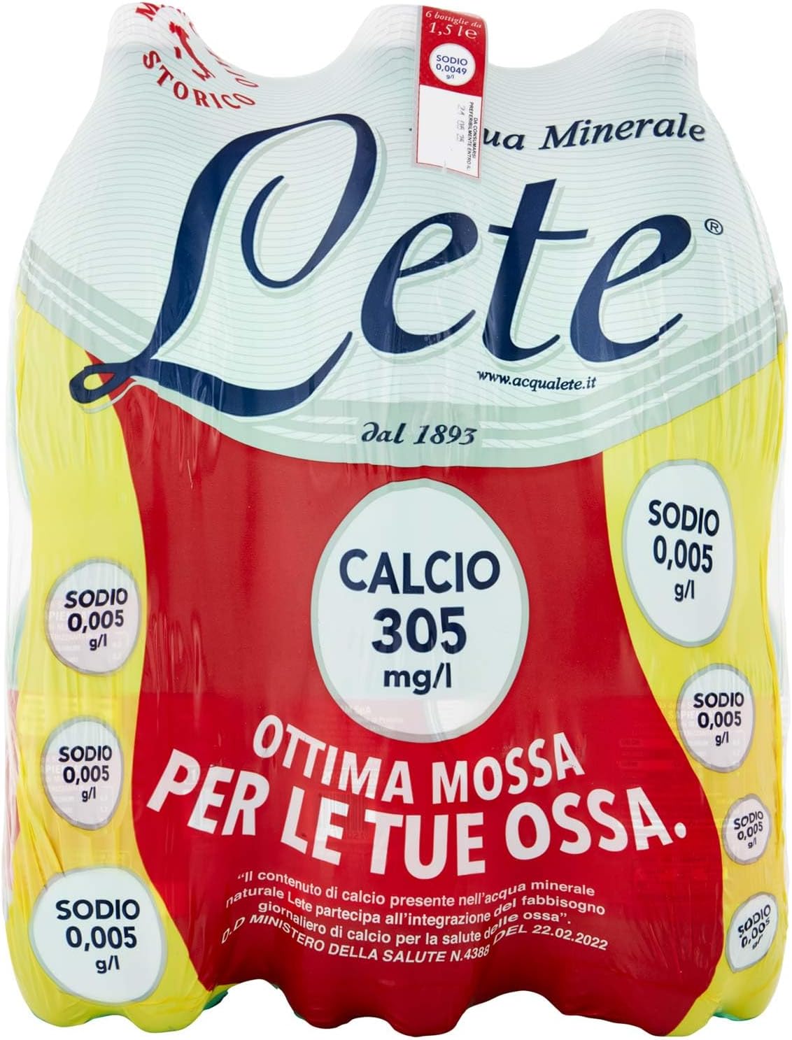 Acqua Minerale Effervescente Naturale 1.5L (Confezione da 6)