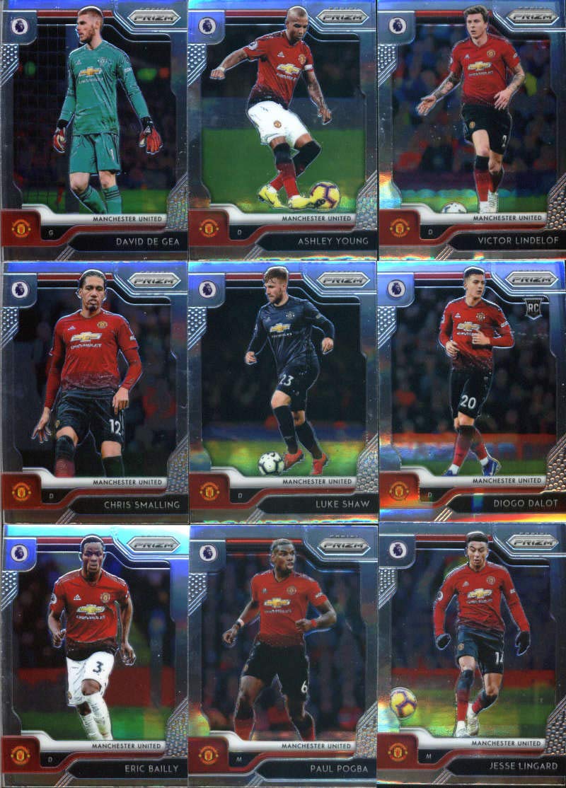 2019-20 Panini Prizm Premier League Soccer Manchester United Team Set of 18 Cards: David de Gea(#50)