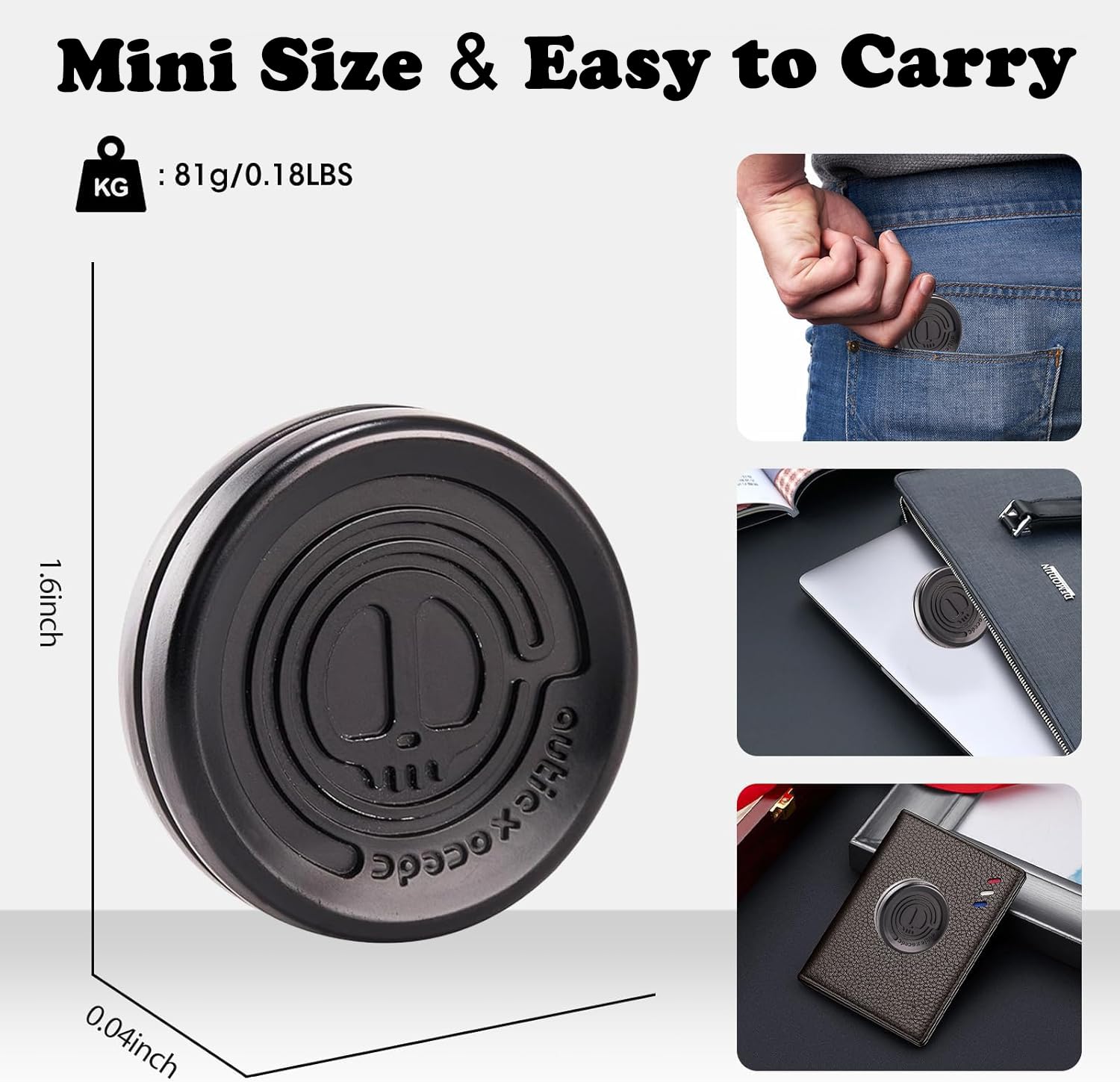 Fidget Slider 3 Pack, Magnetic Metal Fidget Toys Haptic Coin Poker Card - Image 3