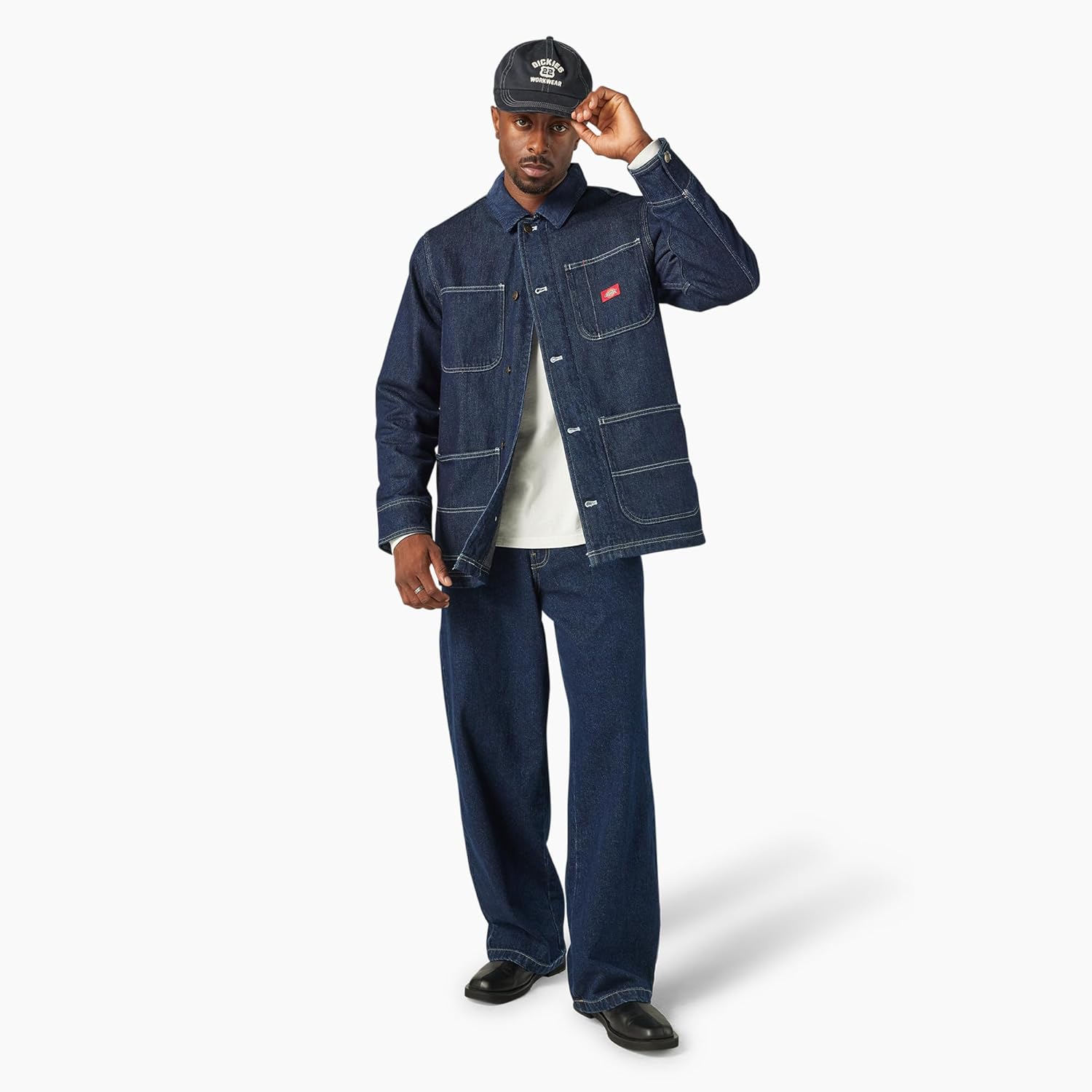 Dickies Men's Blanket Lined Denim Chore Coat
