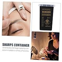 Vista 4 de Caja de almacenamiento Sharps Container Sharps Collection Bucket Plastic Blades Container Needle Disposal Containers Broken Blades Case Small Blades