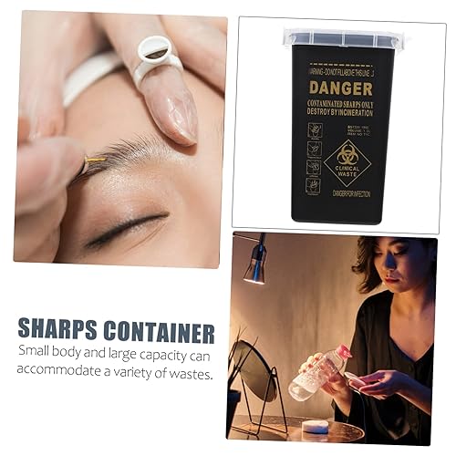 Miniatura 4 de Caja de almacenamiento Sharps Container Sharps Collection Bucket Plastic Blades Container Needle Disposal Containers Broken Blades Case Small Blades