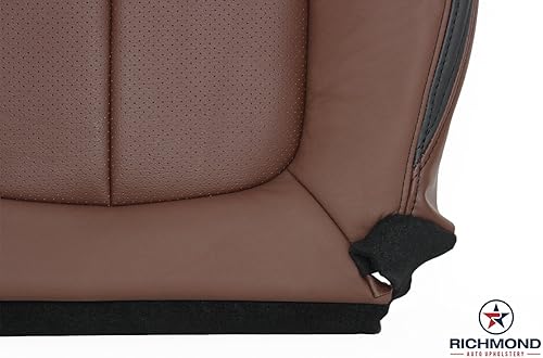 Miniatura 6 de Richmond Auto Upholstery Compatible con Ford F150 F-150 Platinum 2013-2014 - Funda de asiento de piel perforada para parte inferior del conductor,