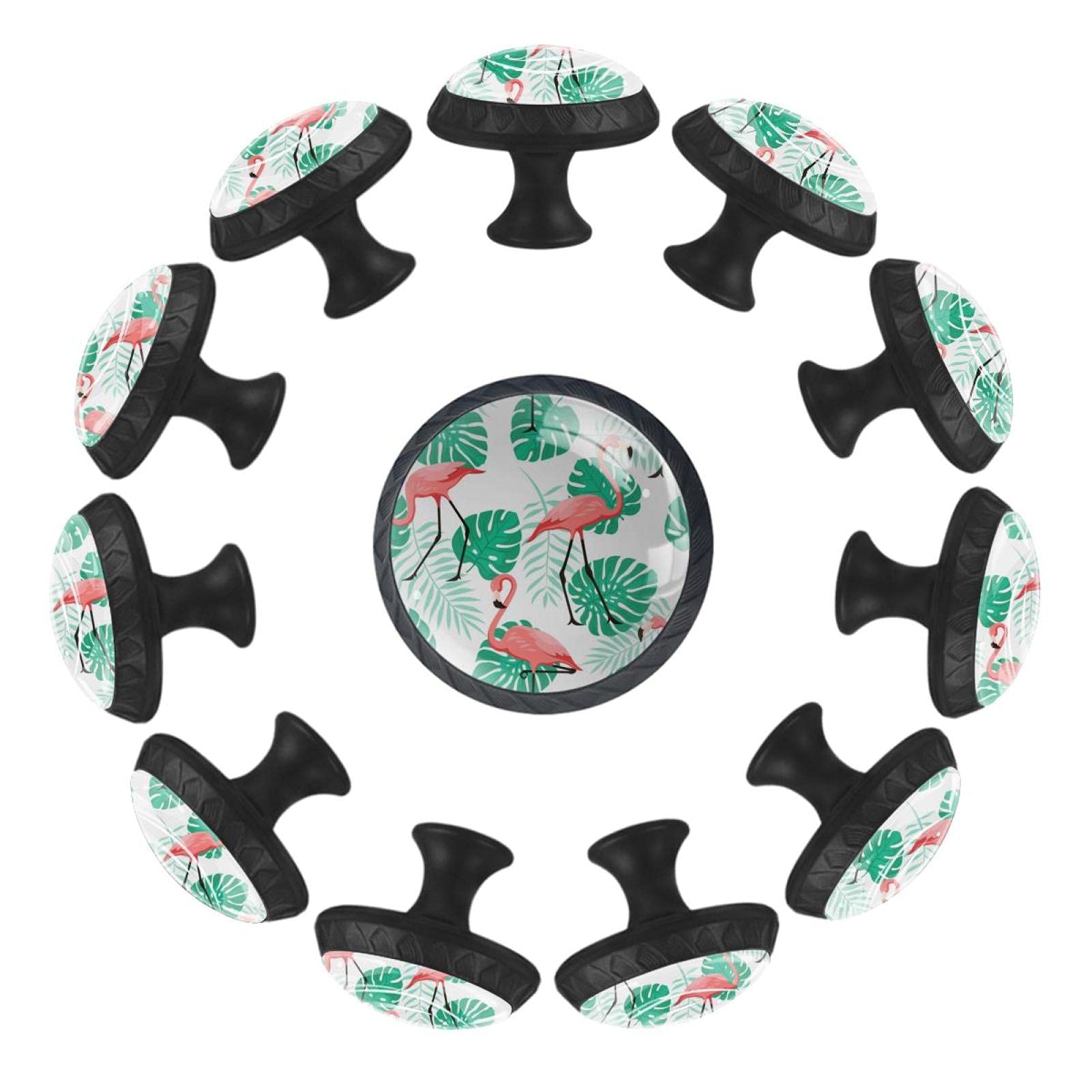 Boutons de tiroir ronds flamant rose 35mm pour remplacer poignée usée