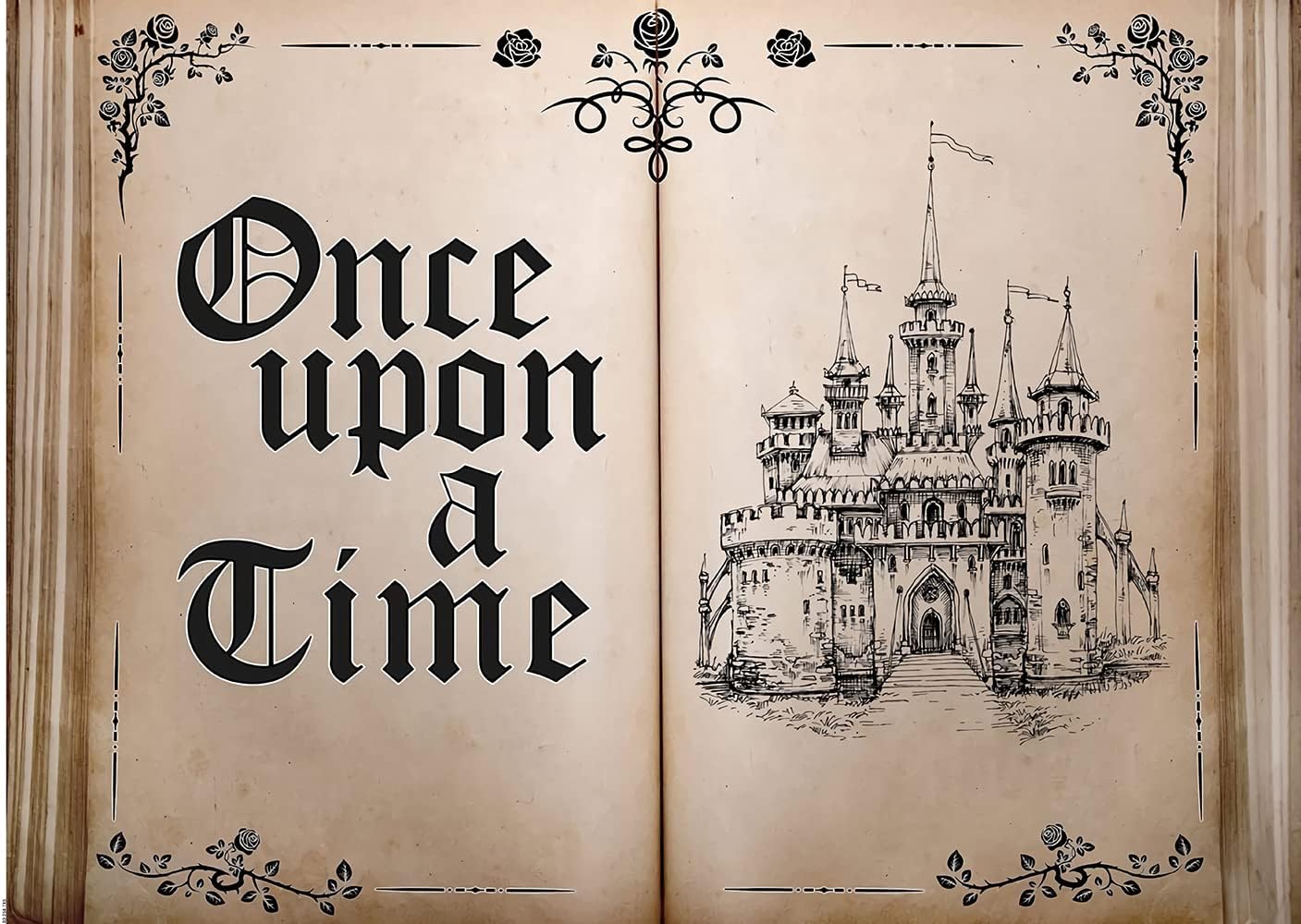 Amazon.com: CHAIYA 7X5FT Fairy Tale Books Backdrop Old Opening Book