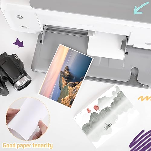 Miniatura 3 de Paquete de 400 cartulina de 5 x 7 pulgadas, cartulina blanca gruesa de 80 libras, cartulina pesada para impresora, postales, invitaciones y