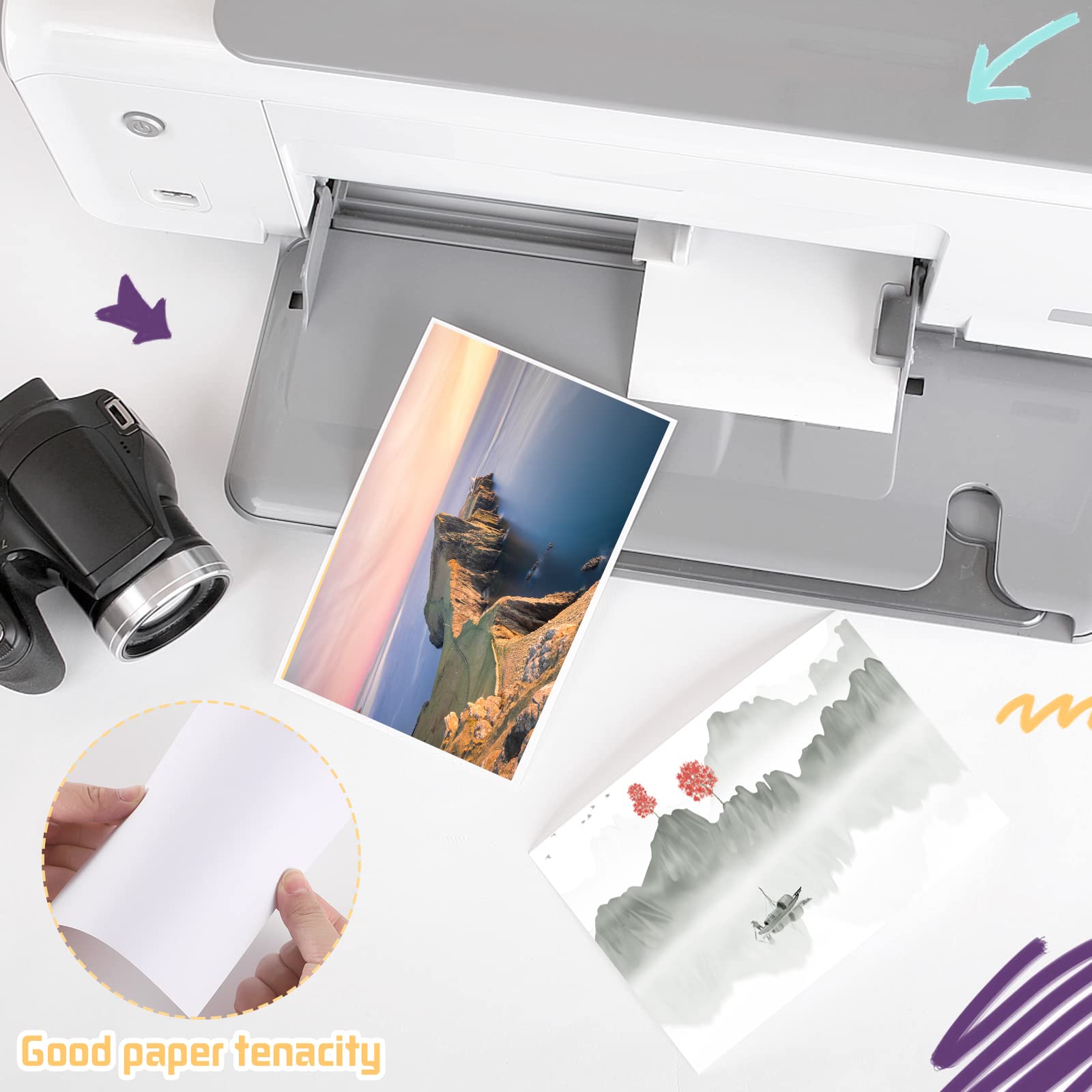 400 Pack 5x7 Cardstock Paper, 80lb White Cardstock Thick