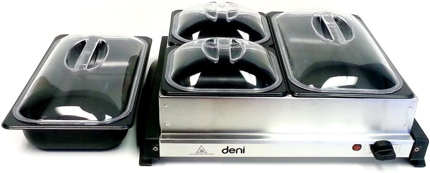 Deni 15240 Double Buffet Server and Warming Trays