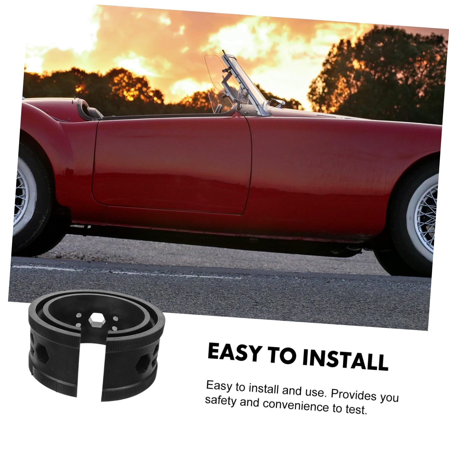 SOLUSTRE Distanziatore Molla Ammortizzatore Auto in Gomma Nero Assorbimento Colpi Efficiente e Installazione Semplice per Sospensioni Auto Automotive