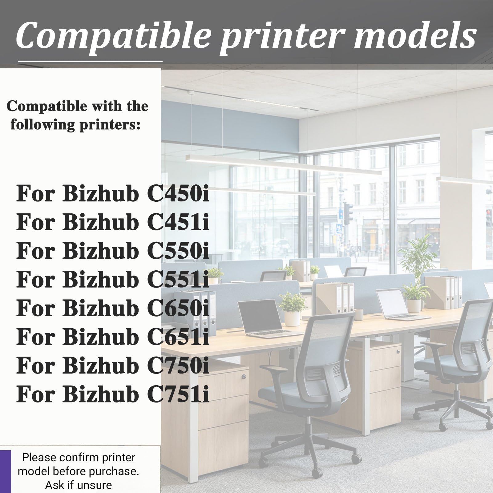 Unità Tamburo Compatibile DR-618 DR618 Cyan | Alta Resa Compatibile Per Konica Minolta Bizhub C450i C451i C550i C551i C650i C651i C750i C751i, 100.000 Pagine