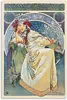 アルフォンス・ミュシャ、Alphonse Mucha、【ヒヤシンス姫】 Amazon.co.jp: Alphonse Muchaアルフォンス・ミュシャ