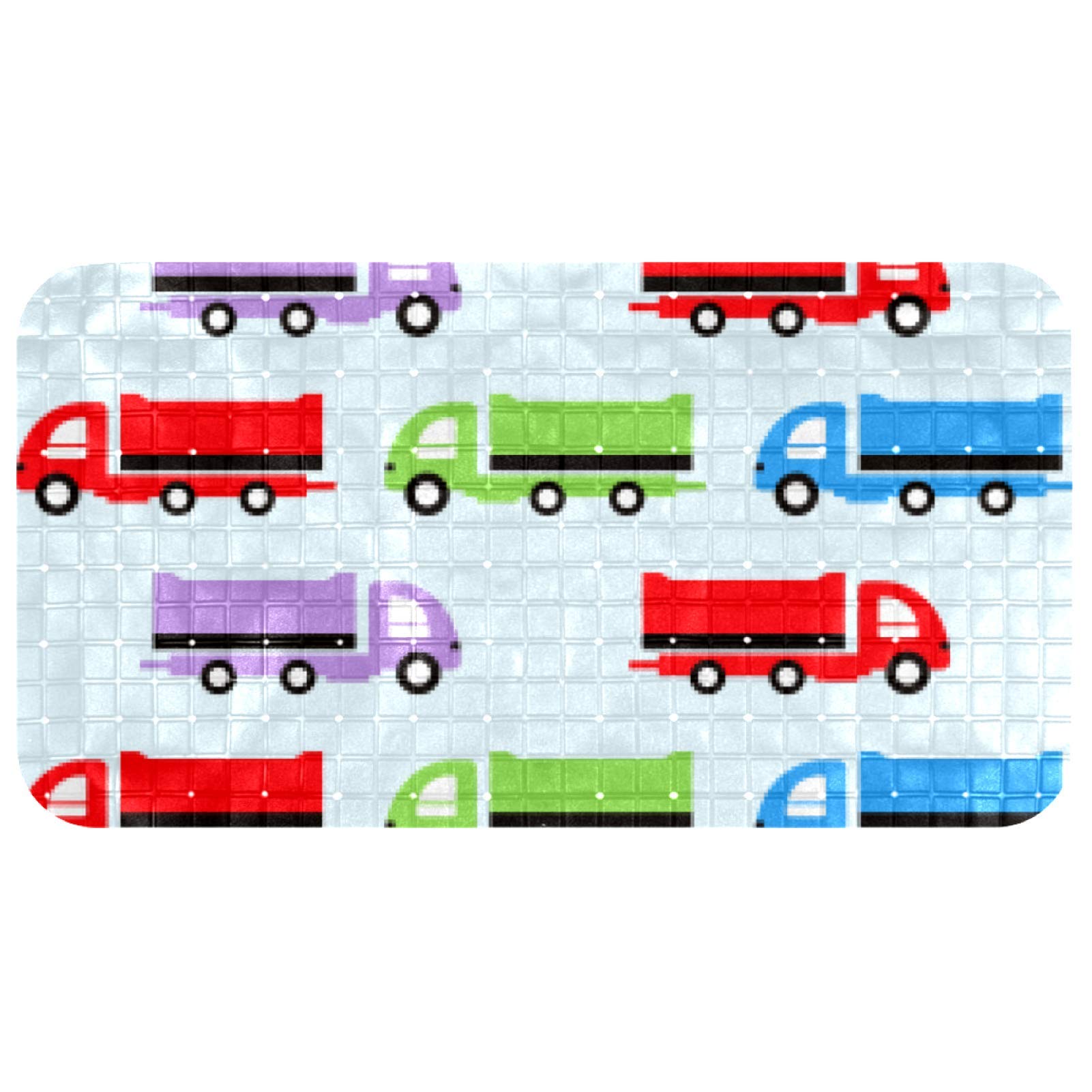 Tapis de salle de bain pour enfant Bennigiry 35x67cm coloré en PVC
