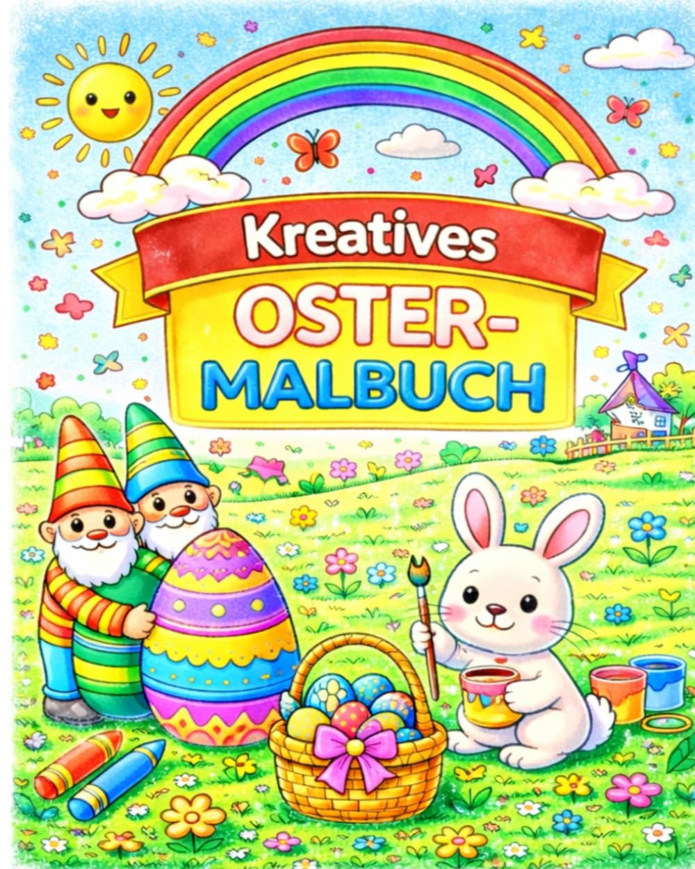 Kreatives Oster-Malbuch für Klein und Groß: Frühlingszauber – Ein liebevoll gestaltetes Malbuch zu Ostern für alle Altersgruppen, voller Freude, Kreativität und entspannter Auszeiten