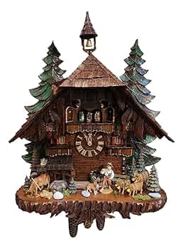 さんてる　鳩時計 置き時計にもなる鳩時計(ラベンダー) - さんてる