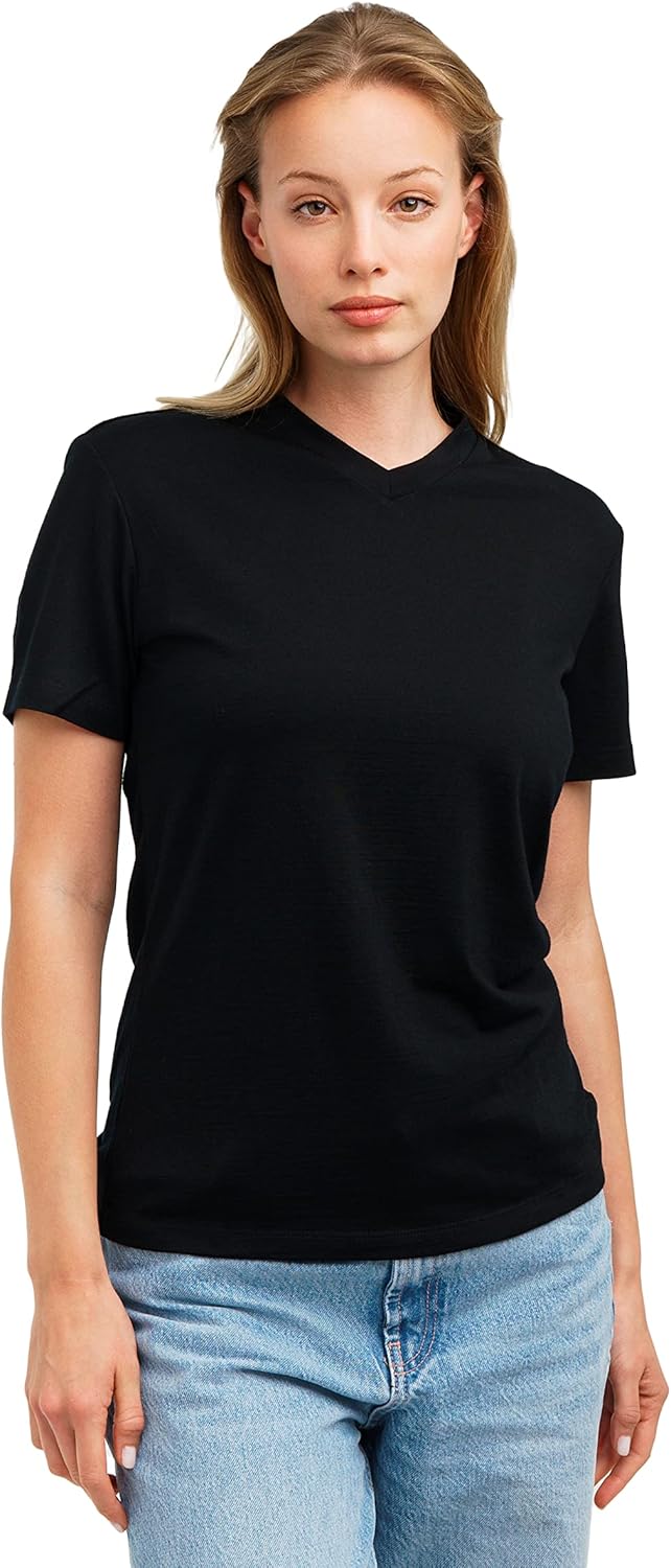 Merino.tech Merino Wool Shirt Women - 100% Merino Wool Base Layer Women Short Sleeve Tee