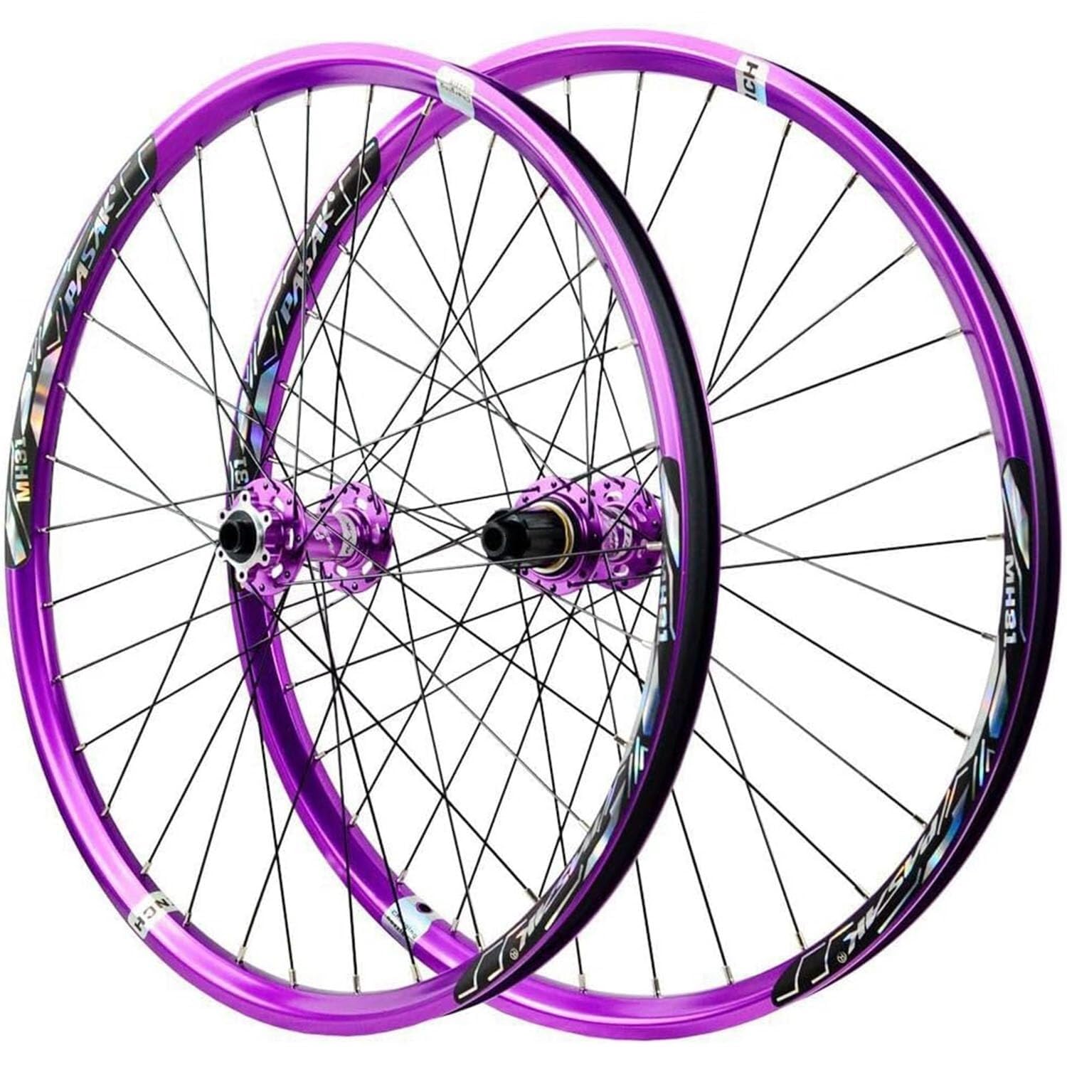 Ruote Perno Passante MTB Set Ruote 26, 27,5 E 29 Pollici, Freno Disco Mozzi Con Cuscinetti, Cassetta 8, 9, 10, 11 E 12 Velocità,Cerchi Anteriori E Posteriori Mountain Bike