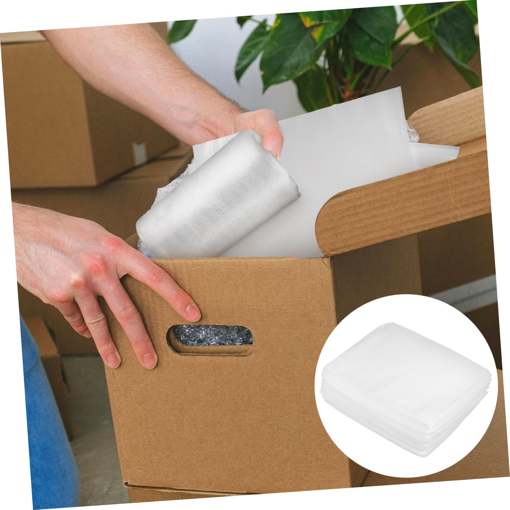DOITOOL Fundas de Embalaje de Espuma Acolchada 100 Piezas Material y Flexible Protección Alta contra para Mudanzas y Artículos Frágiles