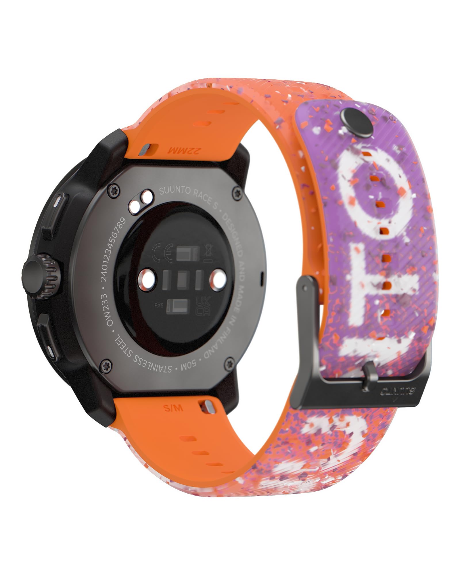 SUUNTO Pasek do Zegarka 22 Ath6 Silicone Strap Power Orange S+M
