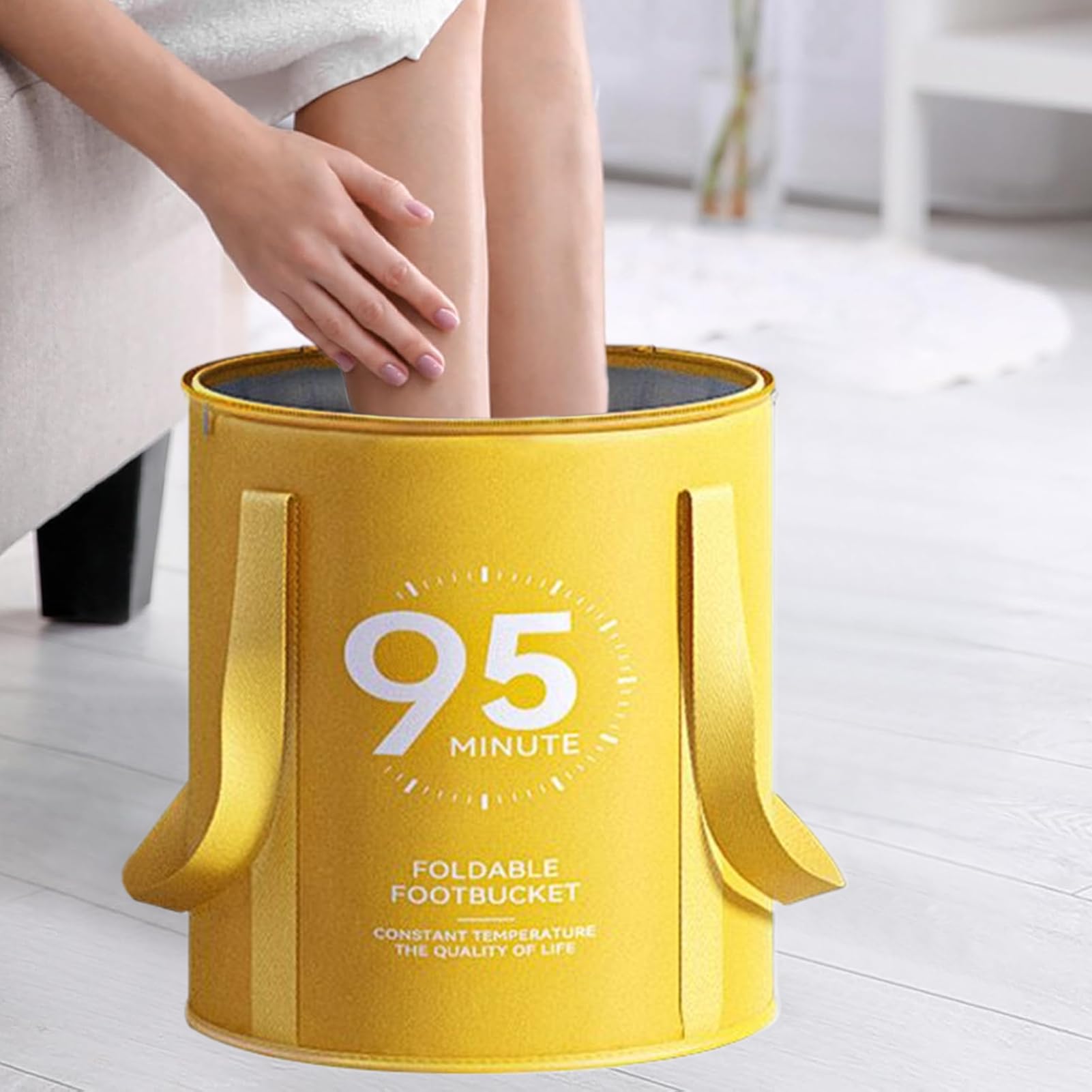 Baño De Pies | Palangana Plegable Para Remojo De Pies,Cubo Con Base Antideslizante Para Cuidado En Casa Viajes Limpieza