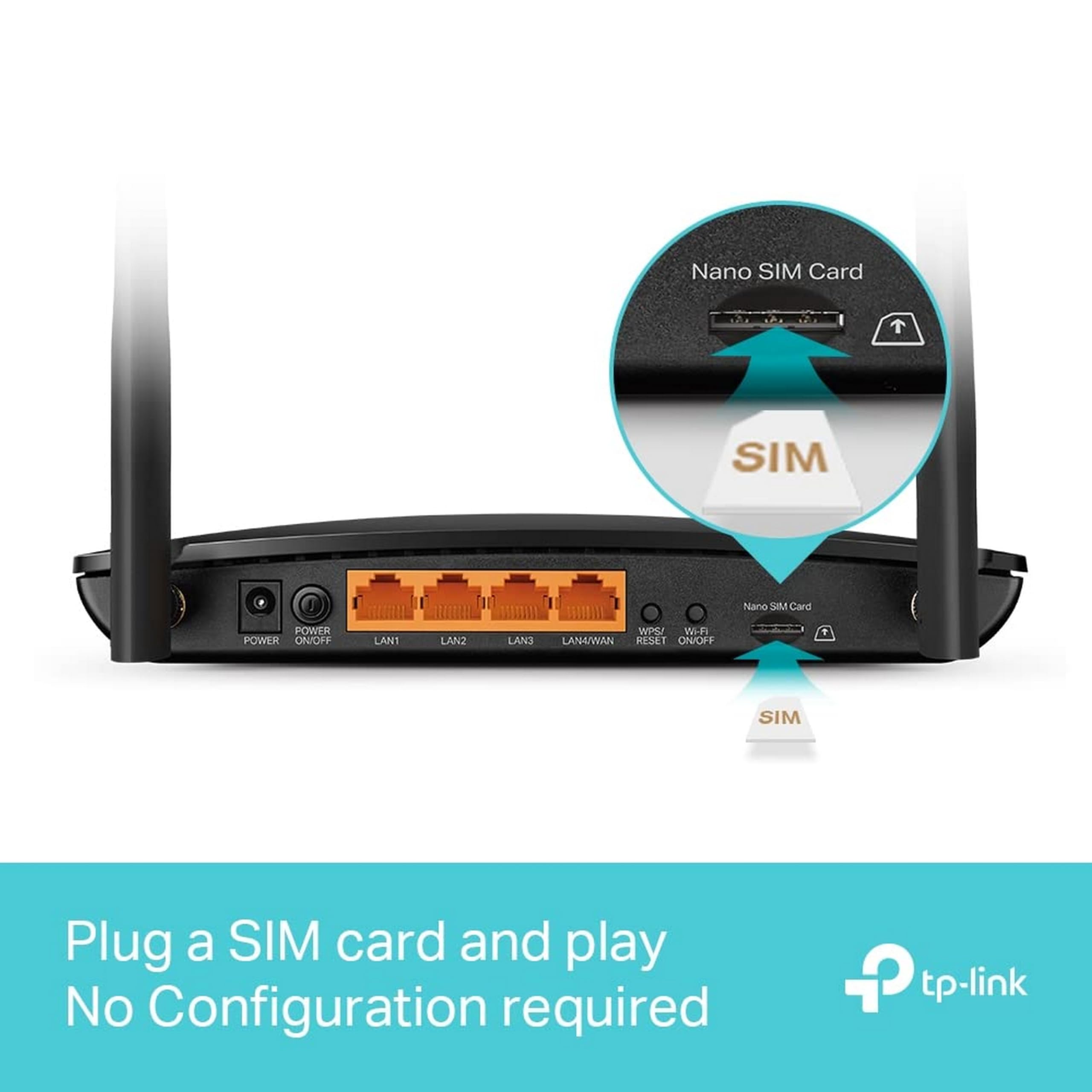 TP-Link Router Archer MR550 4G+ Cat6 300Mbps, dwuzakresowy Wi-Fi AC1200, z SIM, microSIM, portem Gigabit LAN/WAN, MU-MIMO, bez konfiguracji, TP-Link Technologia OneMesh