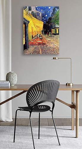 Miniatura 3 de Eliteart- The Cafe Terrace on The Place Du Forum por Vincent Van Gogh Reproducción de pintura al óleo Giclée arte de pared impresiones en lienzo