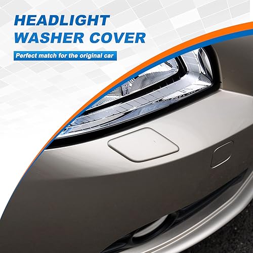 Miniatura 2 de Tapa de boquilla para limpiaparabrisas delantero para Volvo S40 V50 2005 2006 2007 39991798 39991799 (negro, lado izquierdo del conductor)