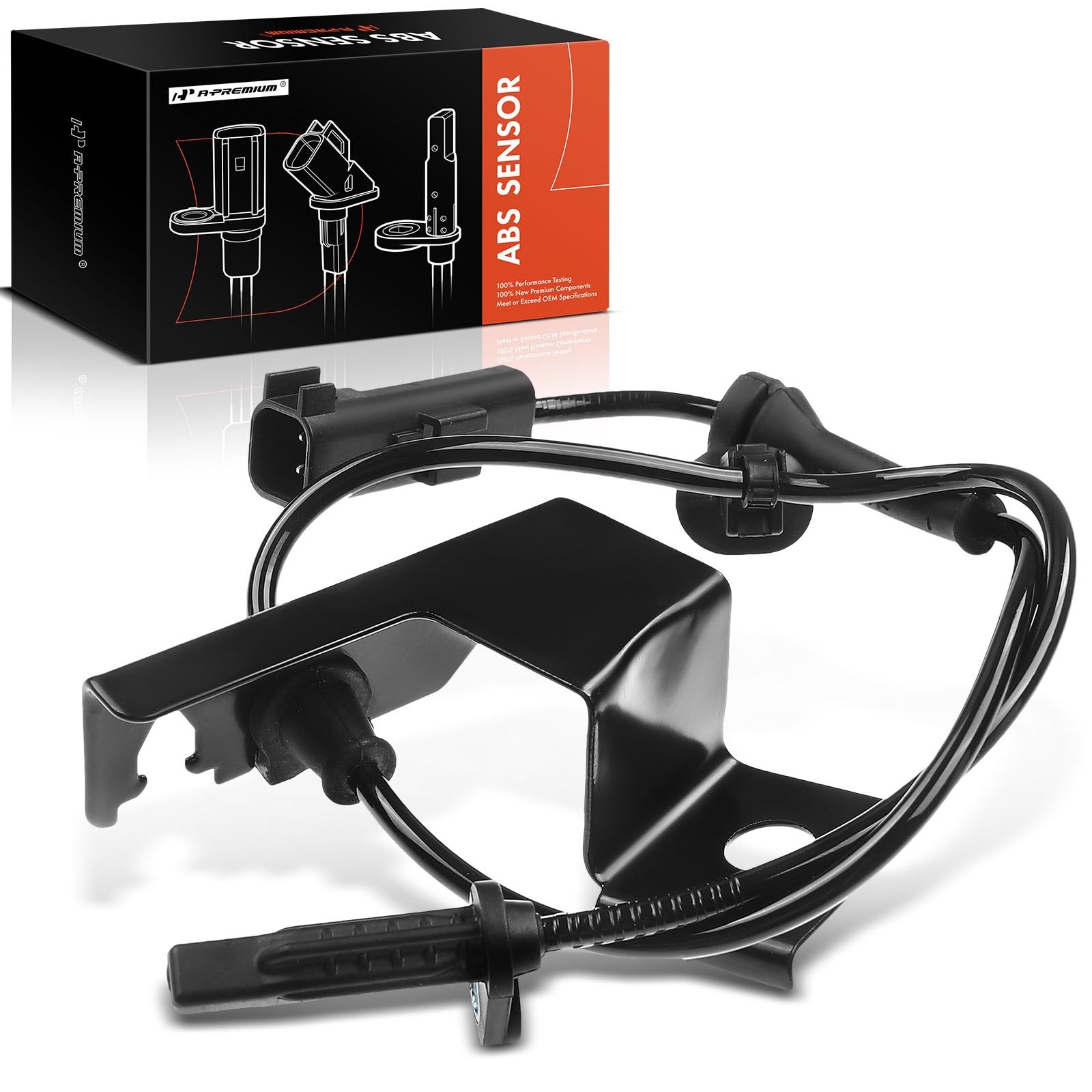 A-Premium Front Left ABS Wheel Speed Sensor Compatible with Ford & Lincoln Models - Fusion 2013-2019, MKZ 2013-2015, Sedan - Front Driver Side, Replace# DG9Z2C205B, DG9Z2C205A