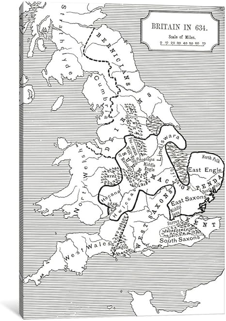 Amazon Com Icanvasart 1 Piece Map Of Britain In 634 From The Northumbrian Kingdom 5 To 685 In A Short History Of The English People By J R Green Published 13 Canvas Print Amazon Com Icanvasart 1 Piece Map Of Britain In 634 From The Northumbrian Kingdom 5 To 685 In A Short History Of The English People By J R Green Published 13 Canvas Print