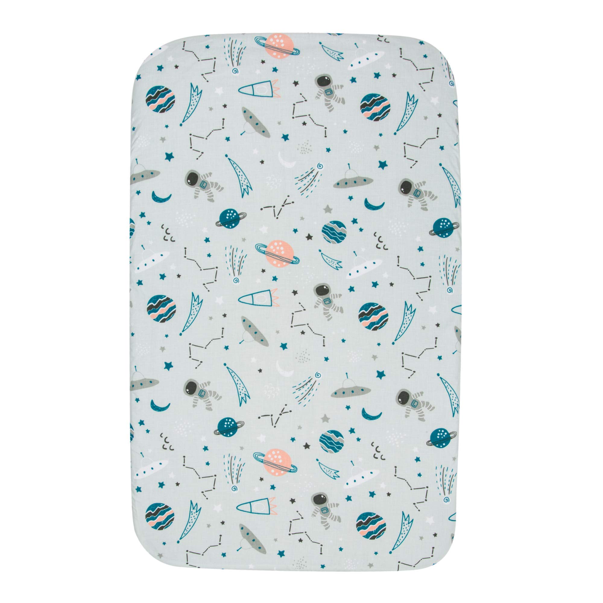 FlyIdeas Set 2 Lenzuola per Next to Me 50x83 cm + 1 Coprimaterasso Next to Me Impermeabile – 100% Cotone – Lenzuola Next2Me Compatibili, Morbide e Traspiranti