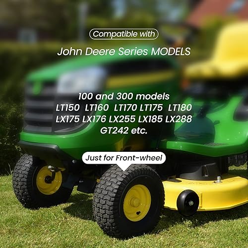 Miniatura 7 de Neumático de cortacésped de 15 x 6.00-6 para tractor John Deere serie 100 y 300, repuesto de 15 x 6.00-6 nhs para cortacésped, remolque delantero,